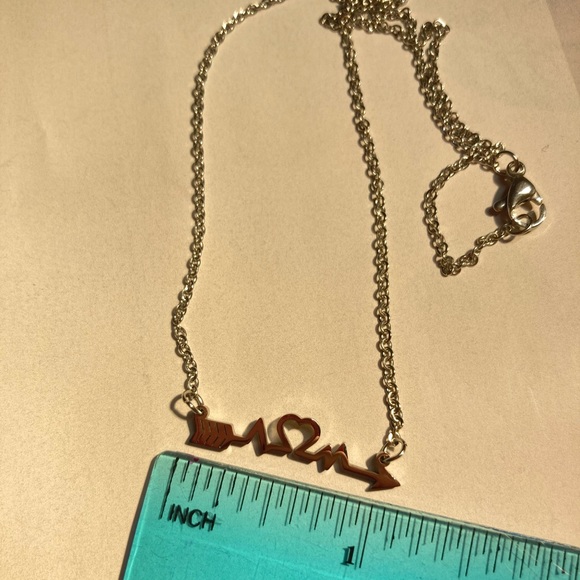 Stainless Steel Heartbeat π Love Necklace - Picture 3 of 3